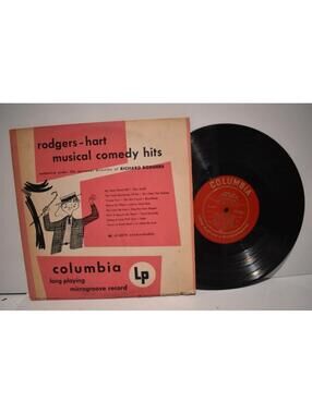 Vintage Vinyl Rodgers & Hart Musical Comedy Hits 10” LP Mono Columbia CL 6074